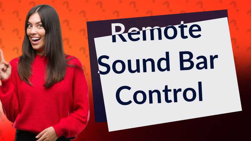 Remote Sound Bar Control