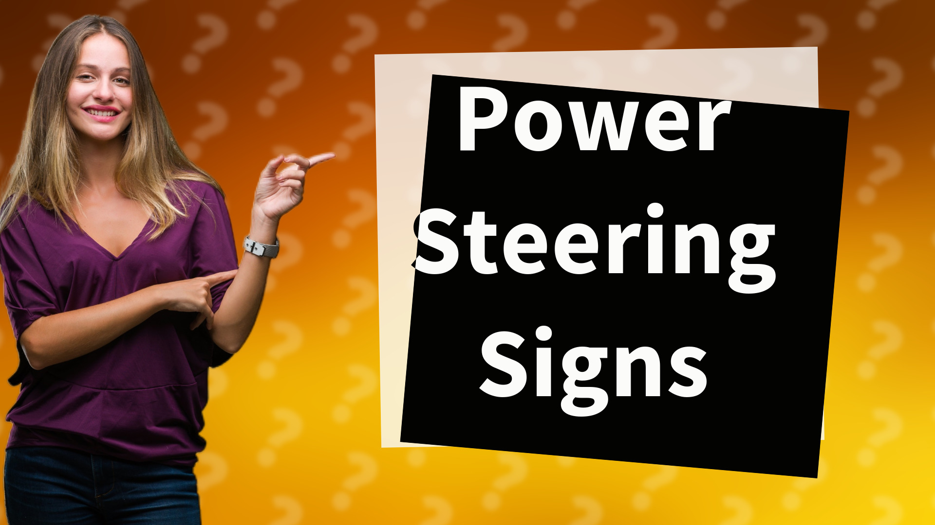 Power Steering Signs
