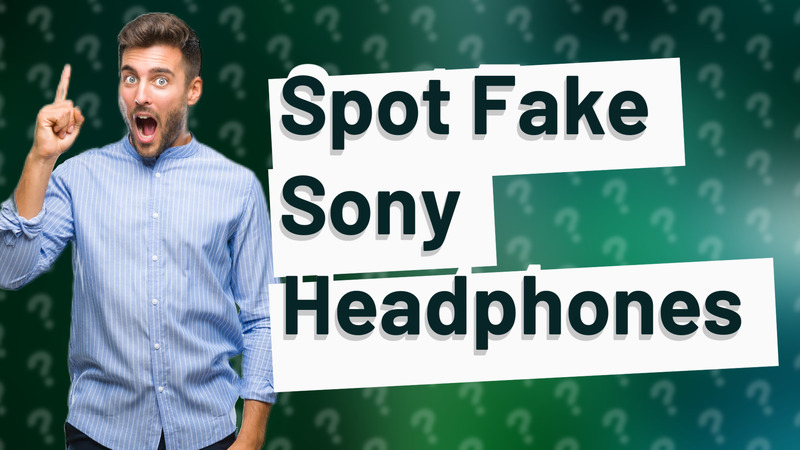 Spot Fake Sony Headphones