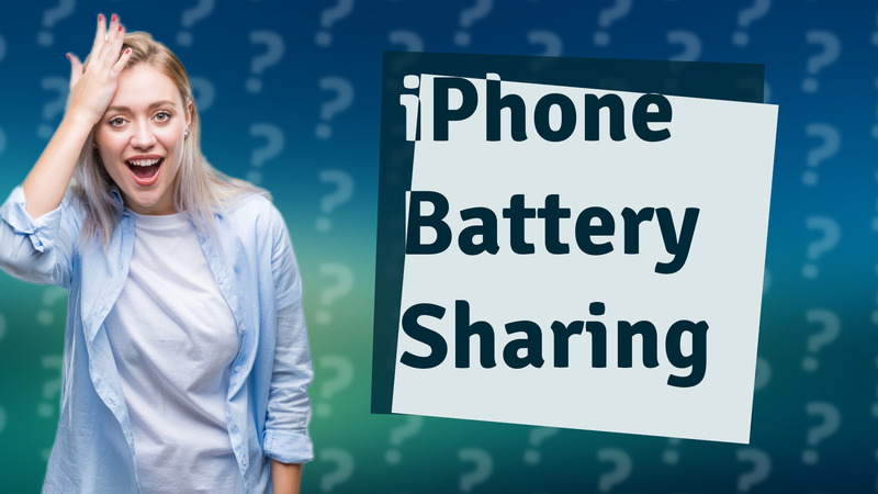 iPhone Battery Sharing