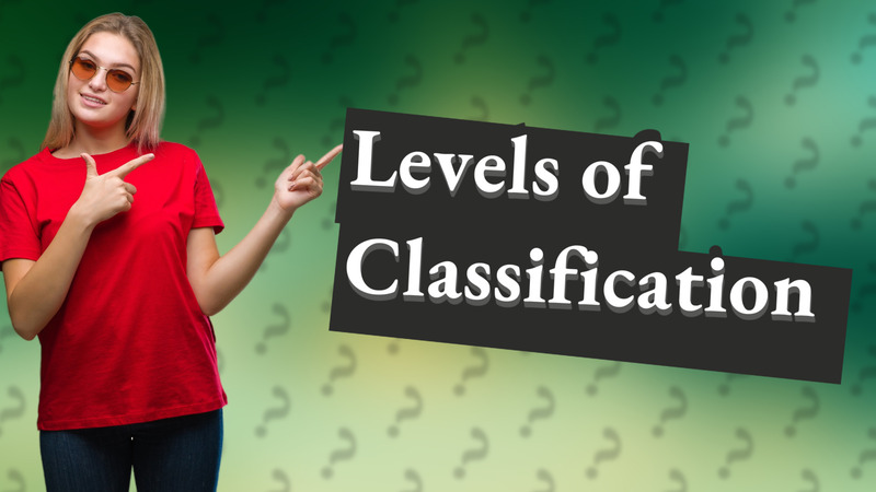 Levels of Classification