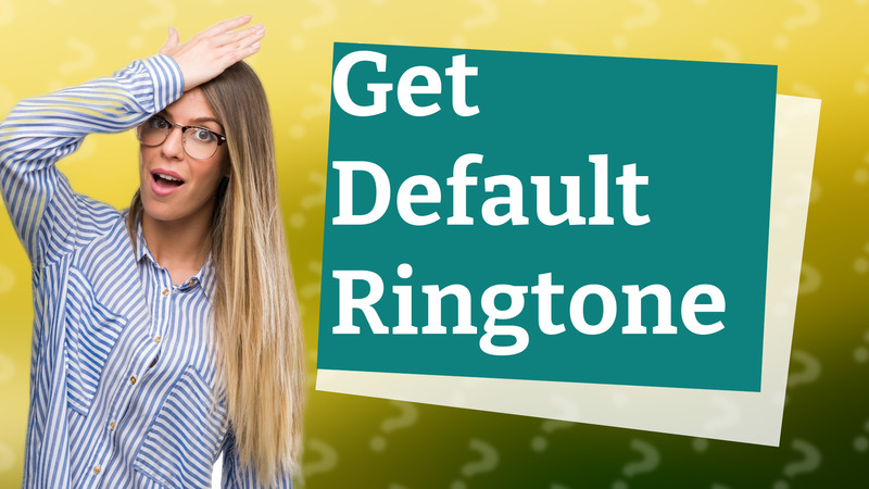 Get Default Ringtone