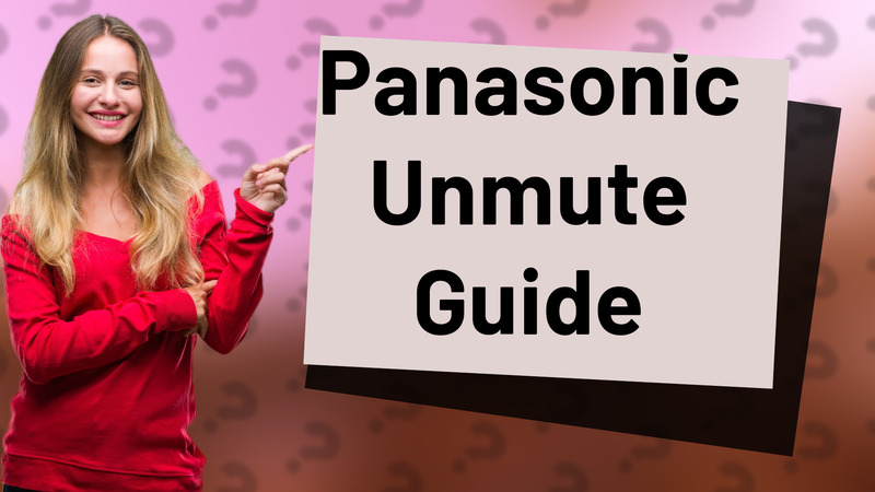Panasonic Unmute Guide