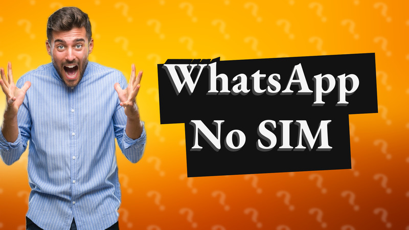 WhatsApp No SIM