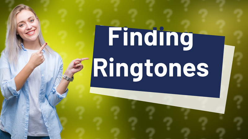 Finding Ringtones