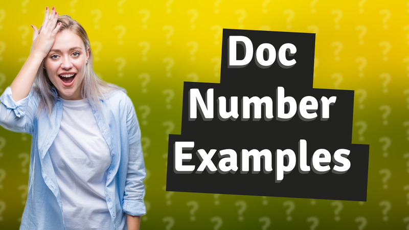 Doc Number Examples