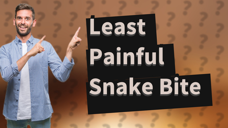 Least Painful Snake Bite