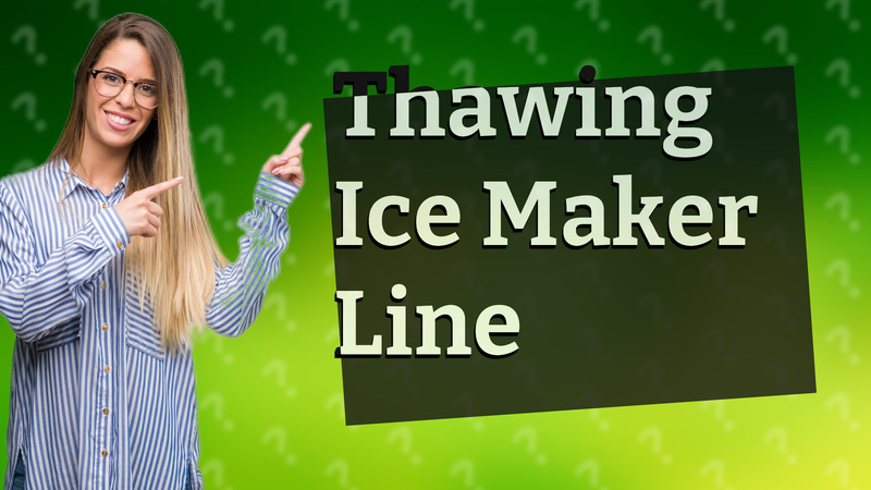 Thawing Ice Maker Line