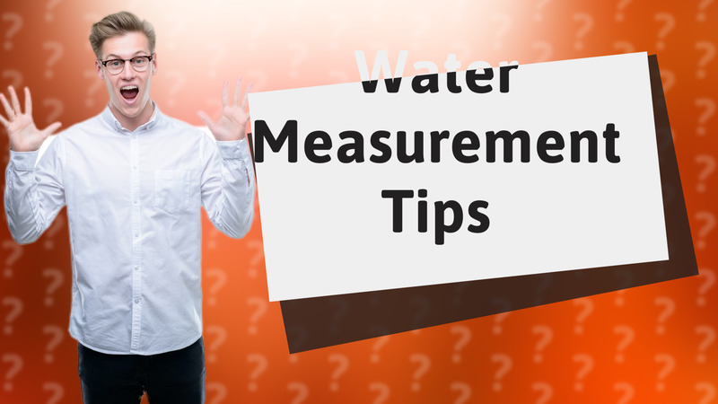 Water Measurement Tips