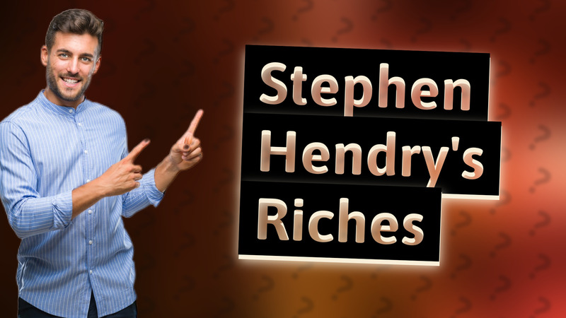 Stephen Hendry's Riches