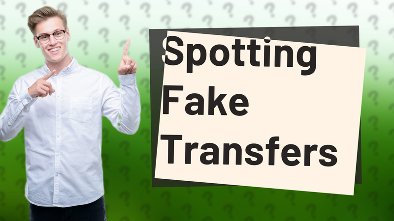 Spotting Fake Transfers