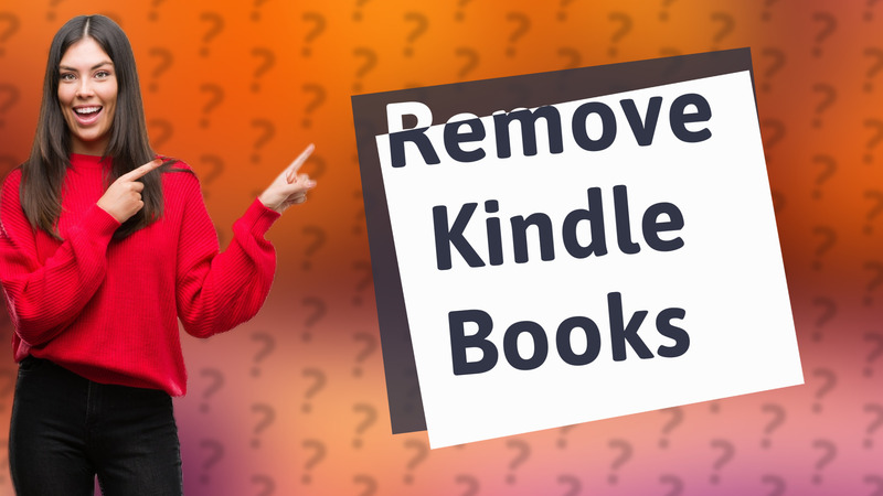 Remove Kindle Books
