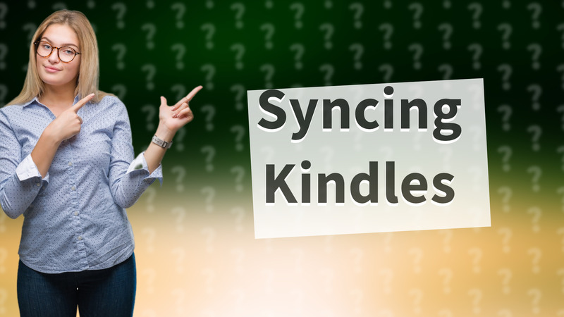 Syncing Kindles