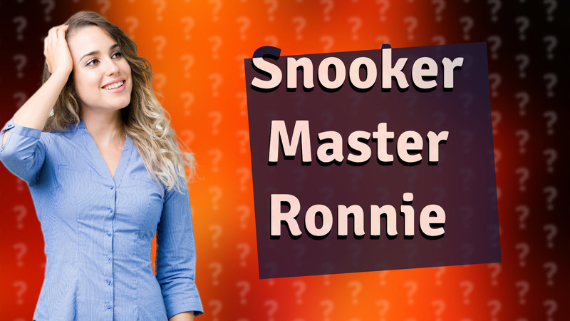 Snooker Master Ronnie