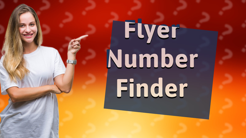 Flyer Number Finder