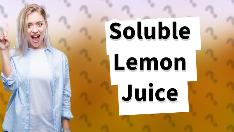 Soluble Lemon Juice