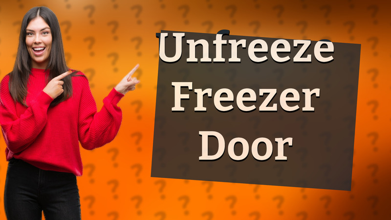 Unfreeze Freezer Door