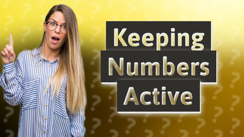 Keeping Numbers Active