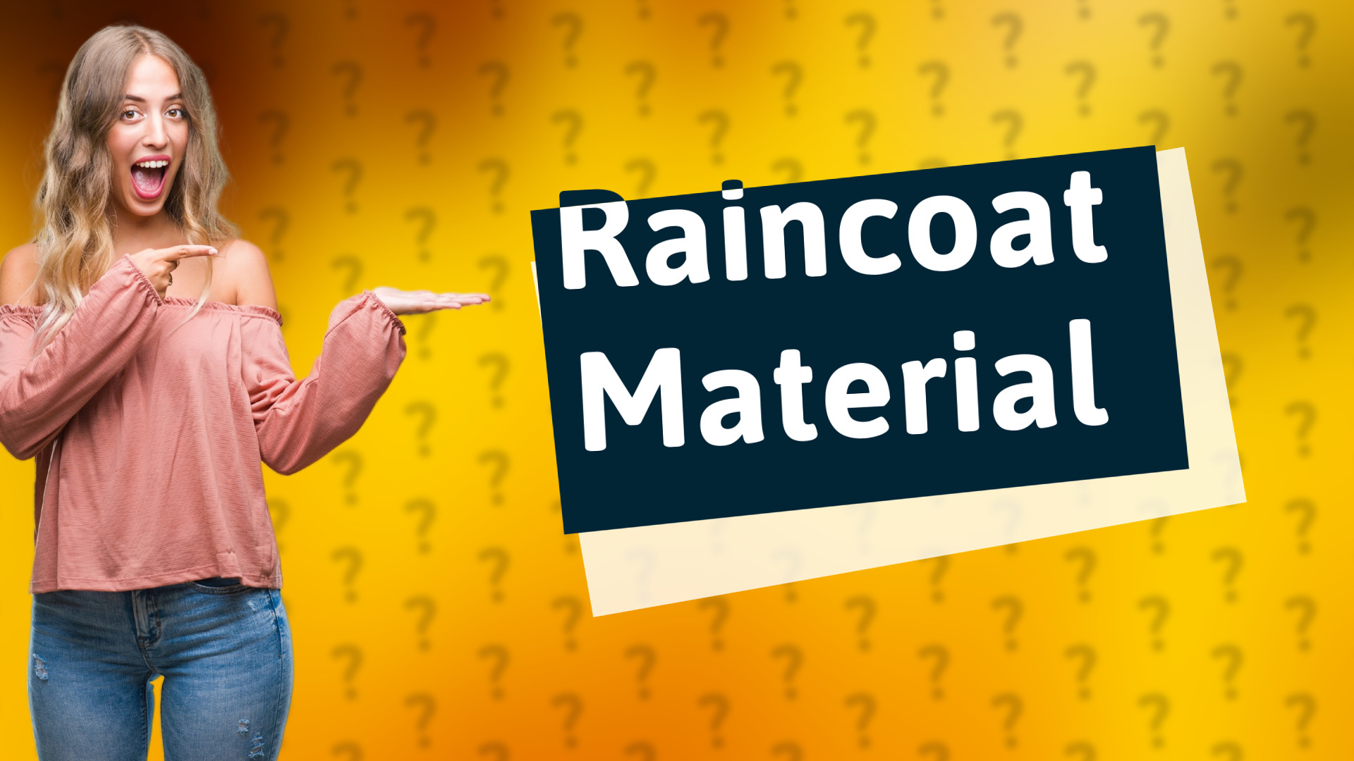 Raincoat Material