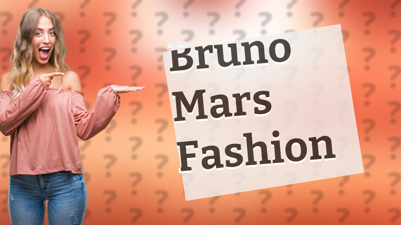 Bruno Mars Fashion
