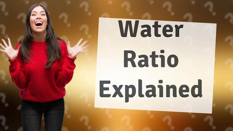 Water Ratio Explained