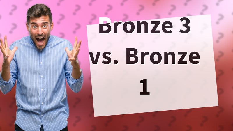 Bronze 3 vs. Bronze 1