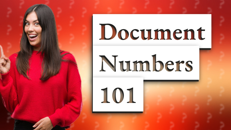 Document Numbers 101