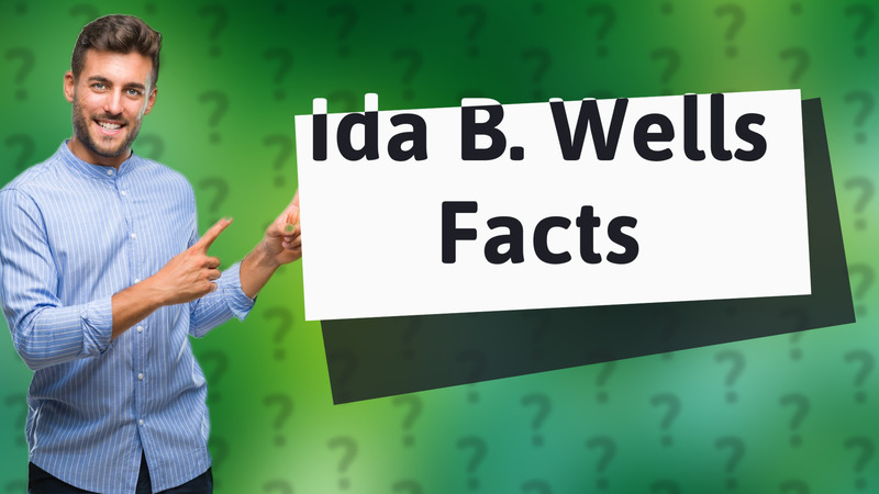 Ida B. Wells Facts