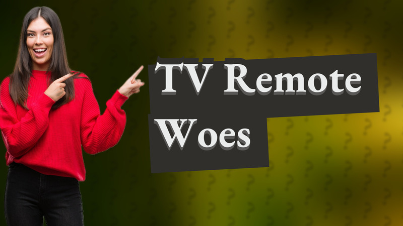 TV Remote Woes