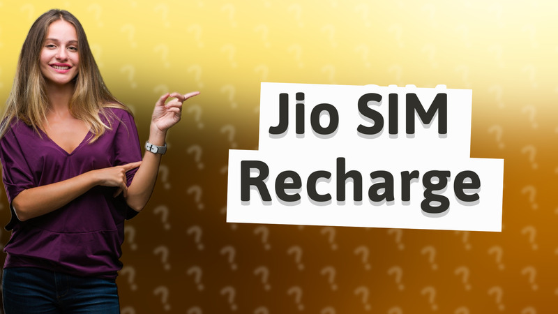 Jio SIM Recharge