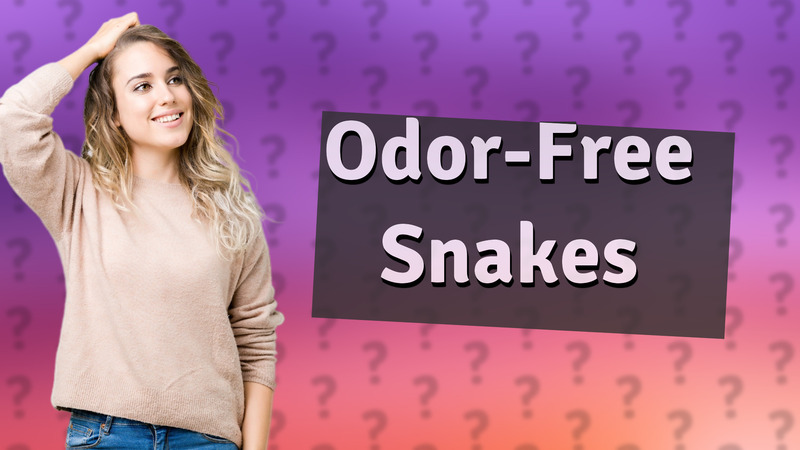 Odor-Free Snakes