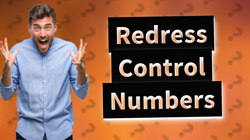 Redress Control Numbers