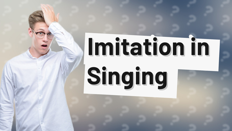 Imitation in Singing