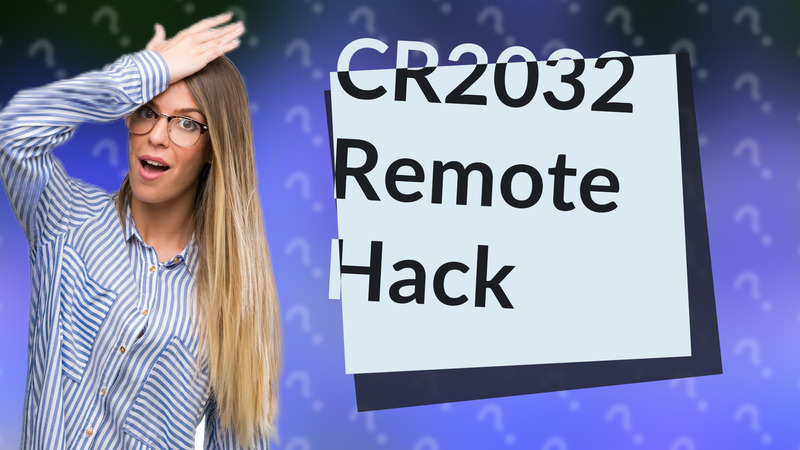 CR2032 Remote Hack