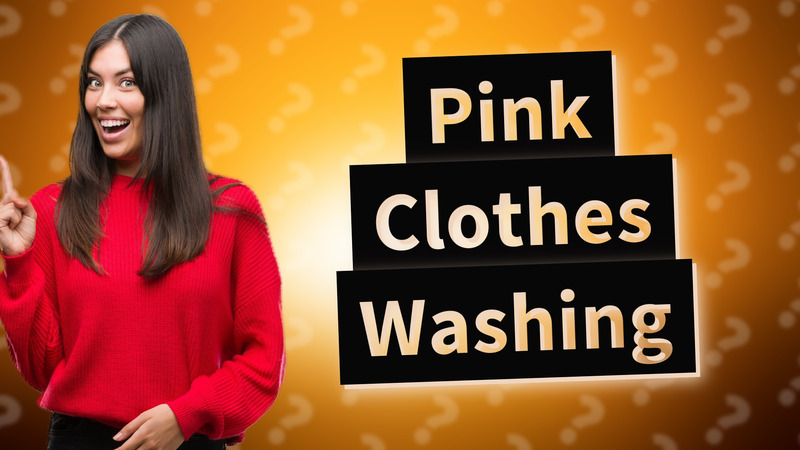Pink Clothes Washing