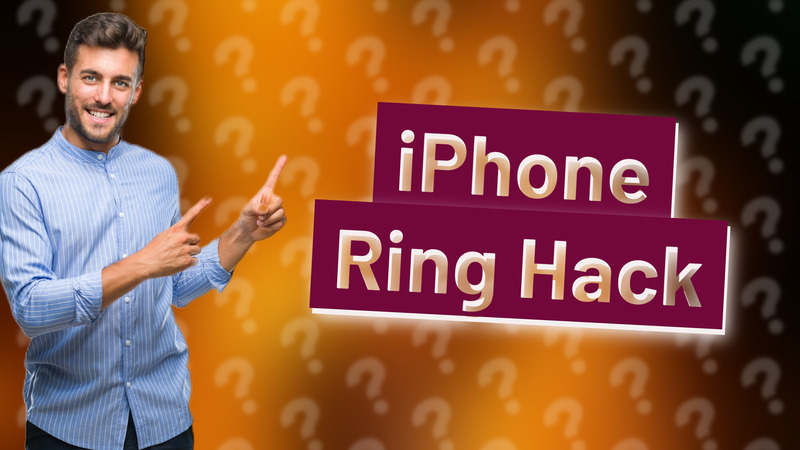 iPhone Ring Hack