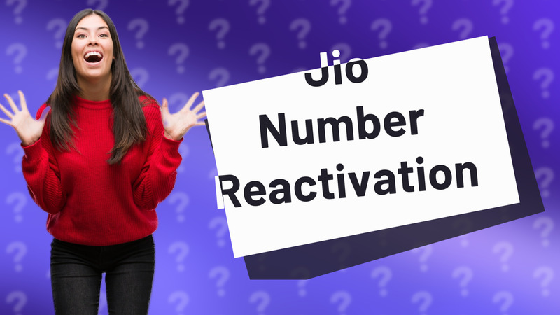 Jio Number Reactivation