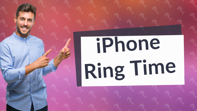 iPhone Ring Time