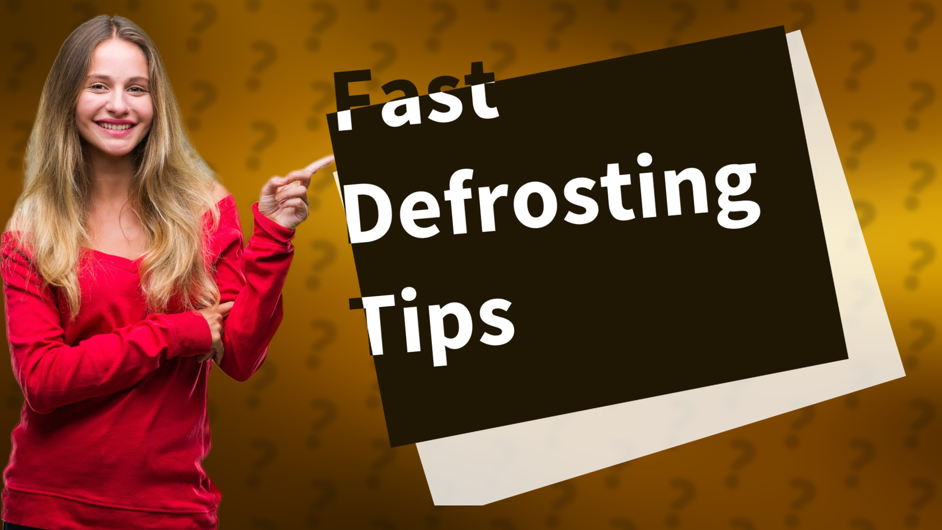 Fast Defrosting Tips
