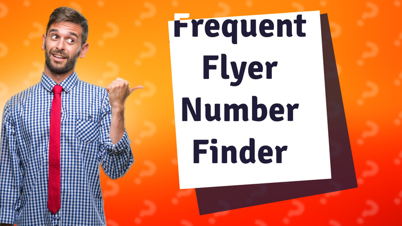 Frequent Flyer Number Finder