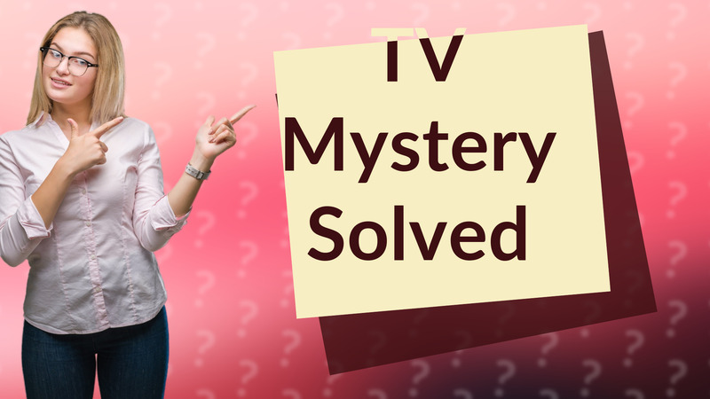 TV Mystery Solved
