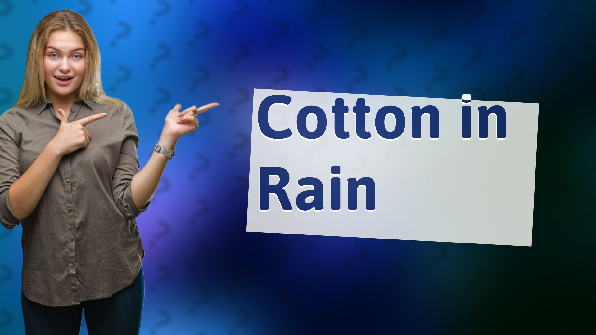 Cotton in Rain