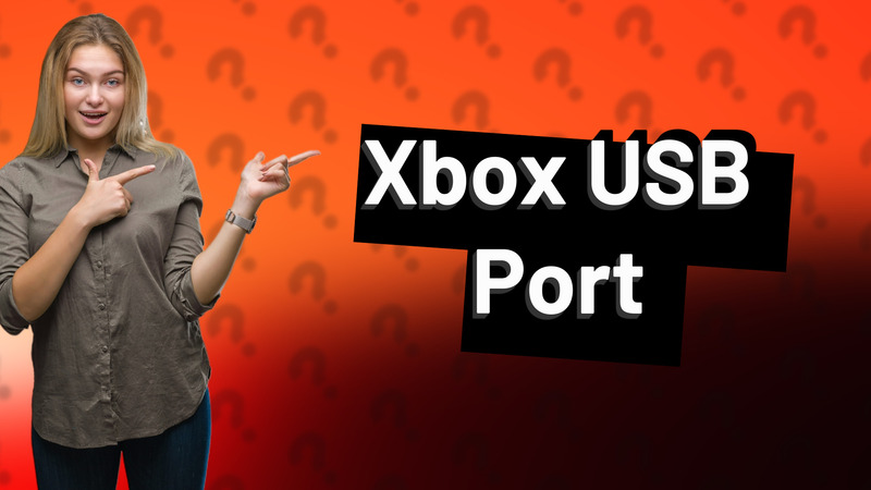 Xbox USB Port