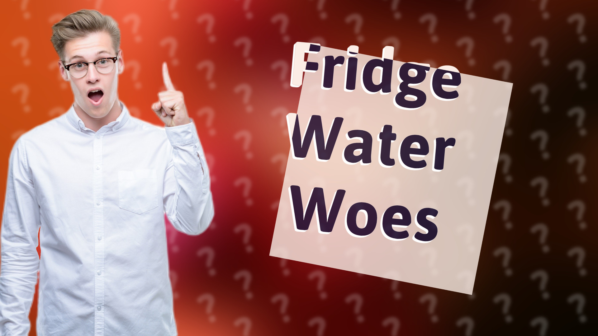 Fridge Water Woes