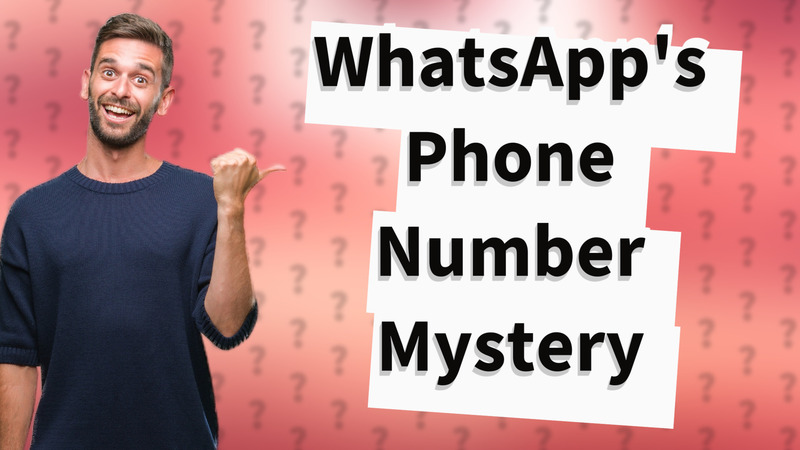 WhatsApp's Phone Number Mystery