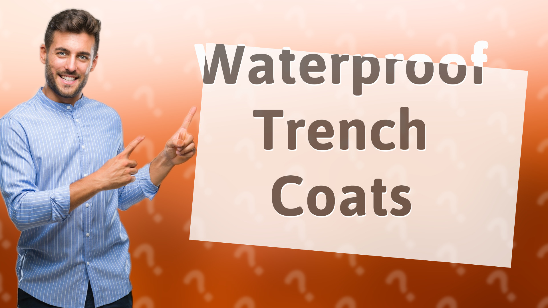 Waterproof Trench Coats