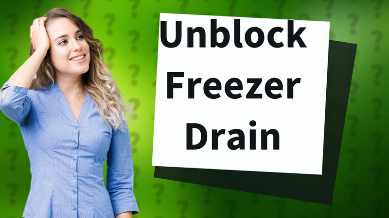 Unblock Freezer Drain