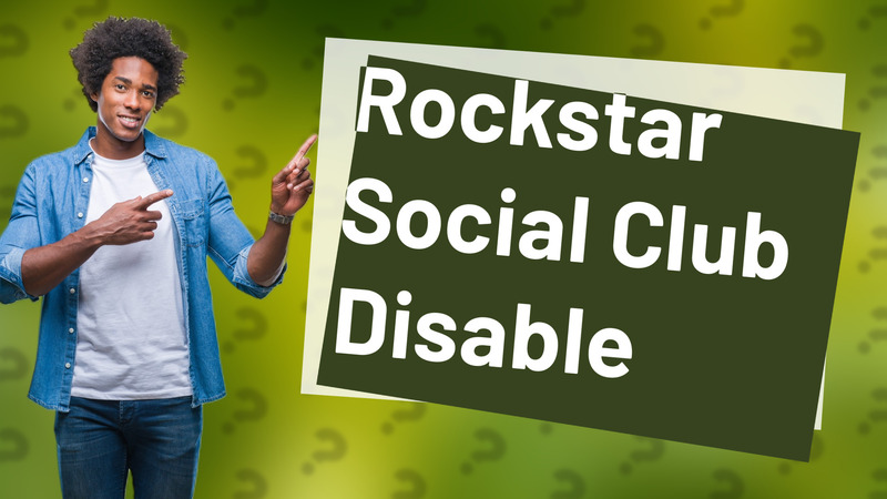 Rockstar Social Club Disable