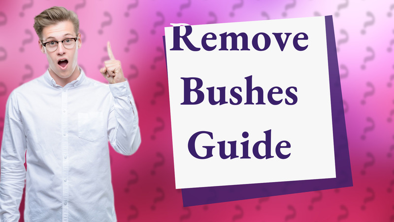 Remove Bushes Guide
