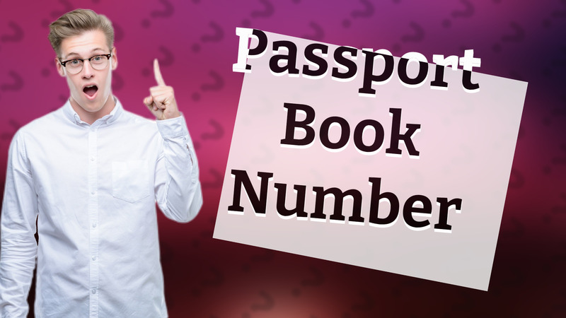 Passport Book Number